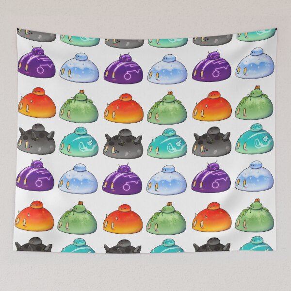 Item preview, Genshin impact cute slimes designed and sold by TunafishArt.