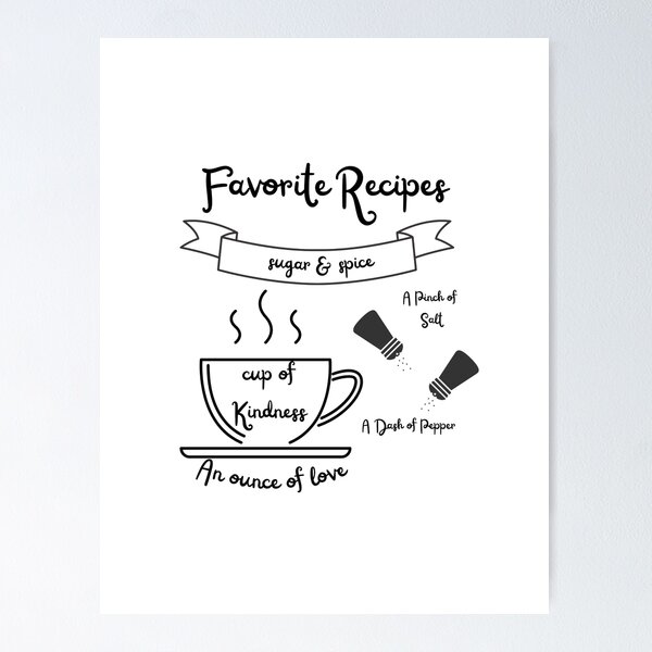 Item preview, Favorite Recipes  designed and sold by JJs-Tees.