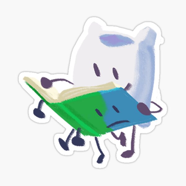 Pillow Reading Book Sticker