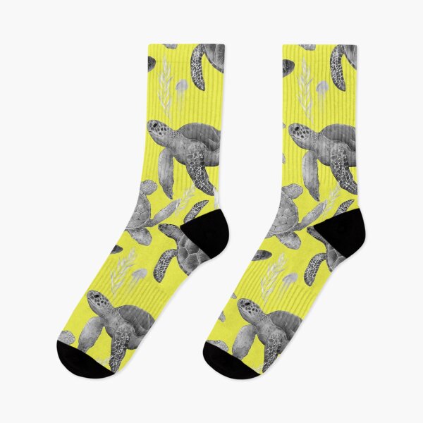 Item preview, Yellow and Gray Sea Turtles designed and sold by Catherine Holcombe.