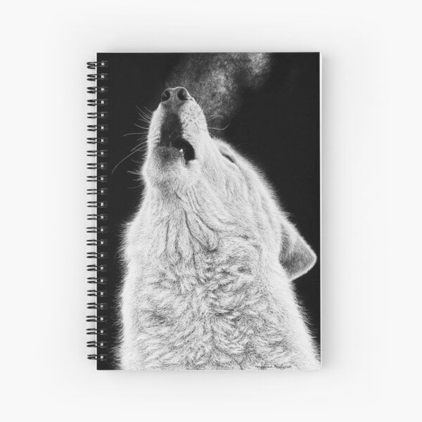 Artikel-Vorschau von Arctic Wolf Schwarzweiss-Kunst, designt und verkauft von MHScratchboard.