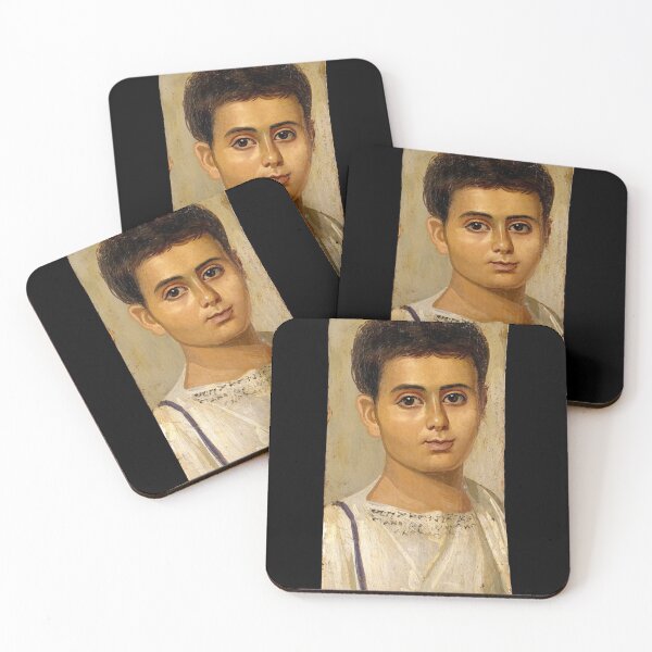 Item preview, Fayum mummy portrait ancient Egypt boy designed and sold by The-Roman-Lady.