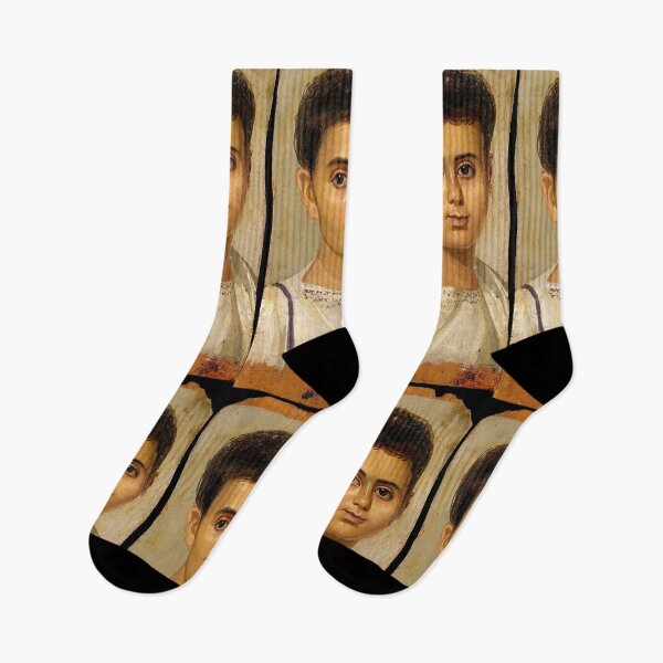 Item preview, Fayum mummy portrait ancient Egypt boy designed and sold by The-Roman-Lady.