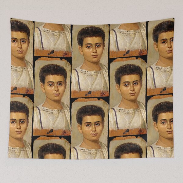 Item preview, Fayum mummy portrait ancient Egypt boy designed and sold by The-Roman-Lady.