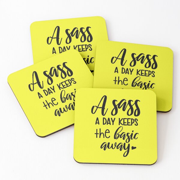 Item preview, Funny Sarcasm Lover Sarcastic A Sass A Day Keeps The Basic Away designed and sold by UniQueensShop.