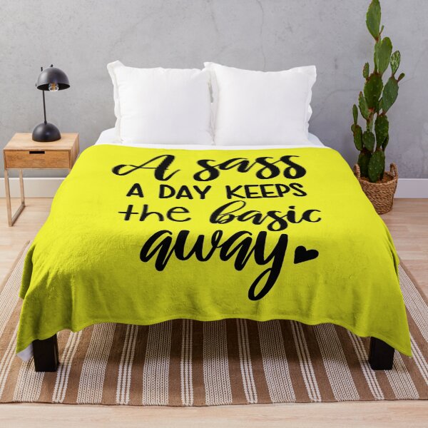 Item preview, Funny Sarcasm Lover Sarcastic A Sass A Day Keeps The Basic Away designed and sold by UniQueensShop.