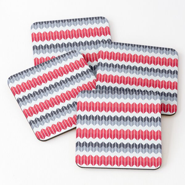 Item preview, Grey Red Art Design Pattern designed and sold by TKsTees.