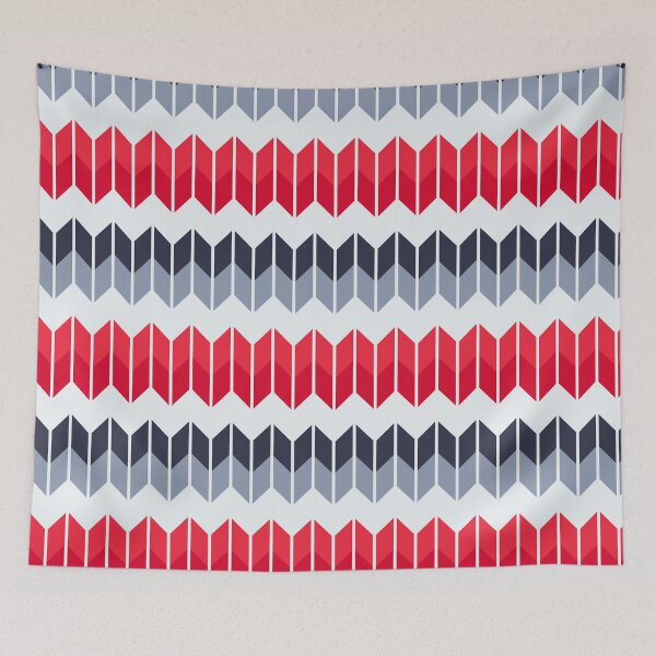 Item preview, Grey Red Art Design Pattern designed and sold by TKsTees.