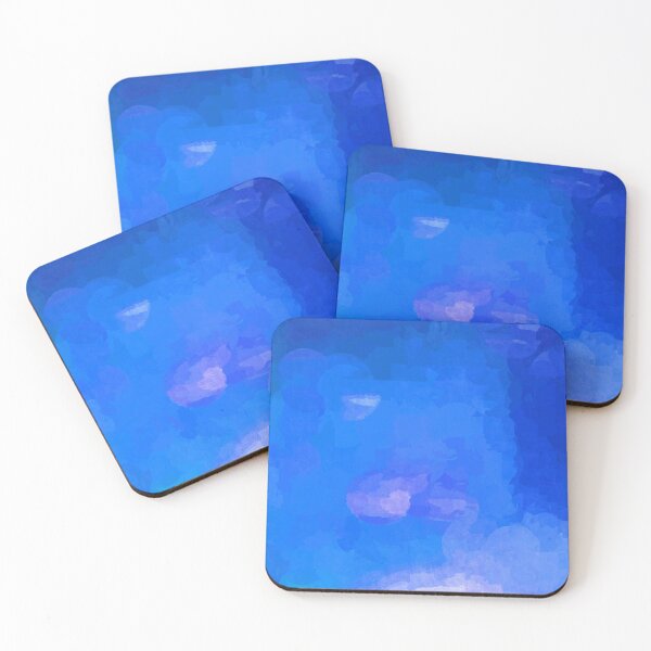 Item preview, Blue Wash Abstract Sponge Print Absolutely Impossible Pattern  designed and sold by LJWDesigns.