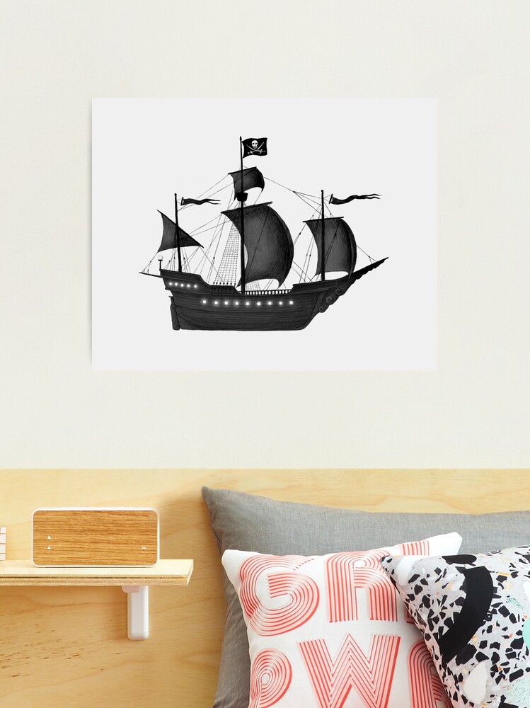 Pirate ship print by Terry Fan