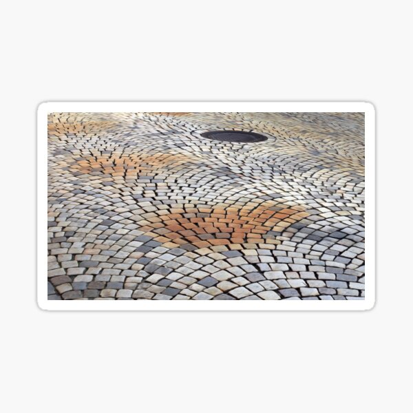 Cobblestone Street Texture Road Sidewalk Pattern Sticker