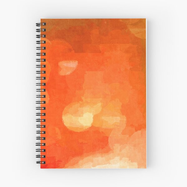 Item preview, Orange Abstract Sponge Print Absolutely Impossible Pattern  designed and sold by LJWDesigns.