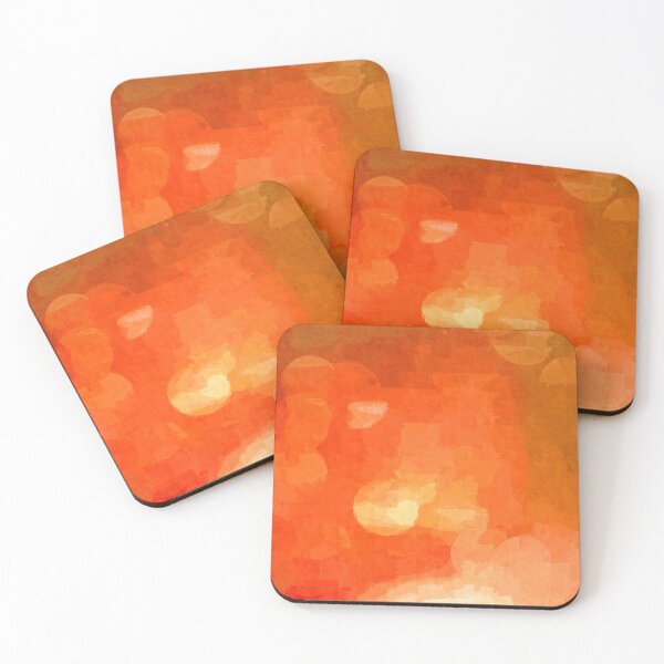 Item preview, Orange Abstract Sponge Print Absolutely Impossible Pattern  designed and sold by LJWDesigns.