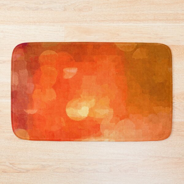 Item preview, Orange Abstract Sponge Print Absolutely Impossible Pattern  designed and sold by LJWDesigns.