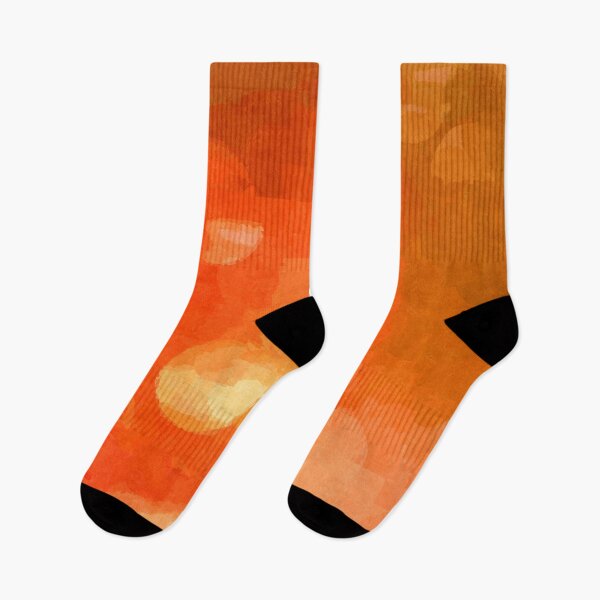 Item preview, Orange Abstract Sponge Print Absolutely Impossible Pattern  designed and sold by LJWDesigns.