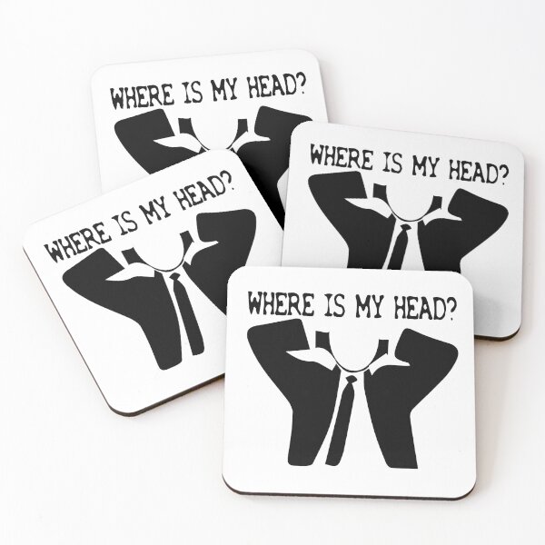 Item preview, Funny Vector Poster "Where Is My Head?" designed and sold by MHabeeb.