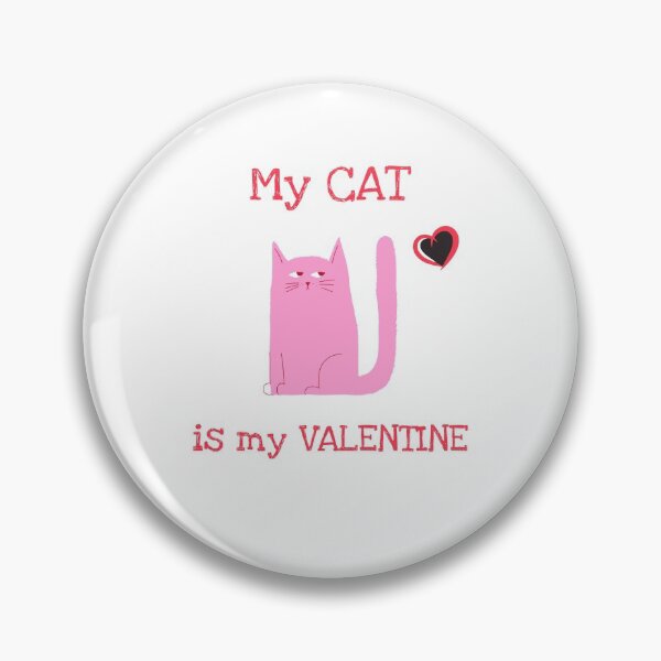 Item preview, MY CAT IS MY VALENTINE T-SHIRT designed and sold by Sans-Filter.
