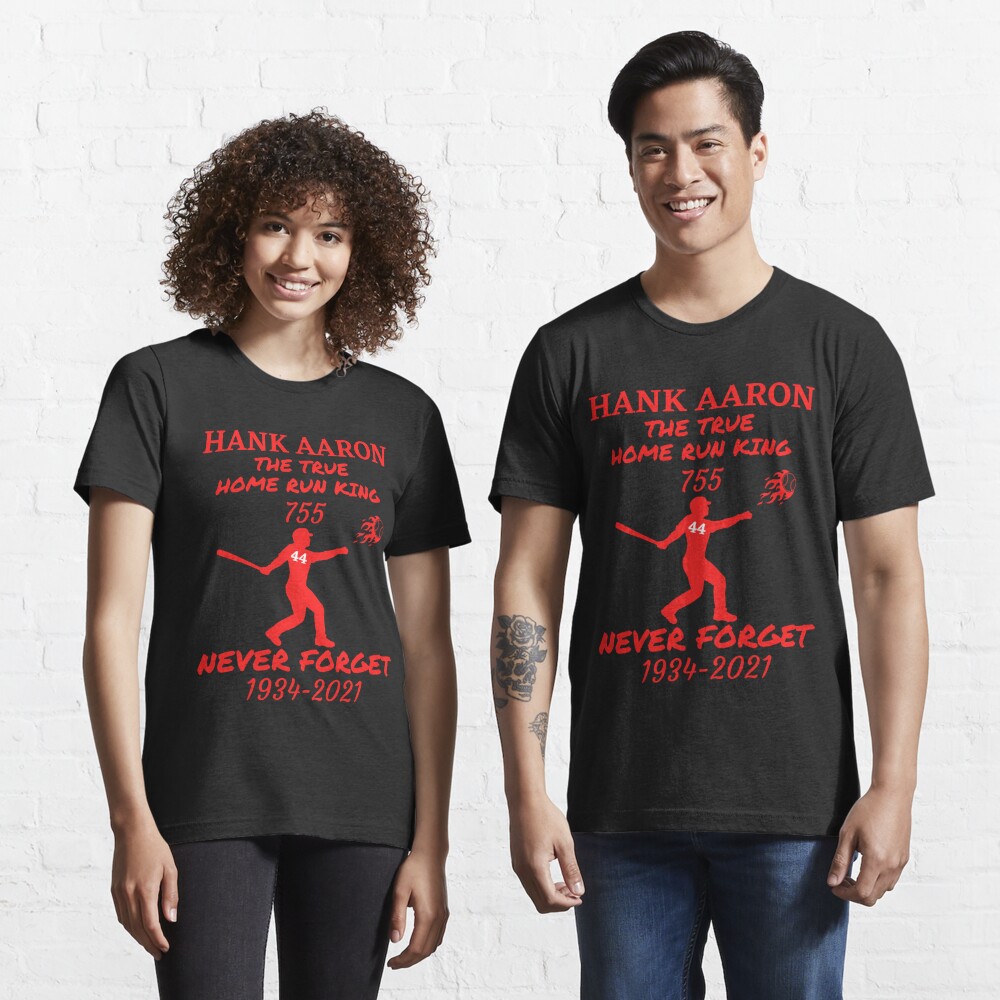 Hank Aaron The True Home Run King Essential T-Shirt for Sale by  WoodburyLake