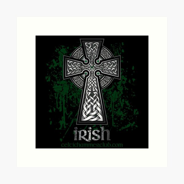 CELTIC CROSS PATCH CHRISTIAN IRISH IRELAND SAINT ST PATRICK FAITH RELIGIOUS  