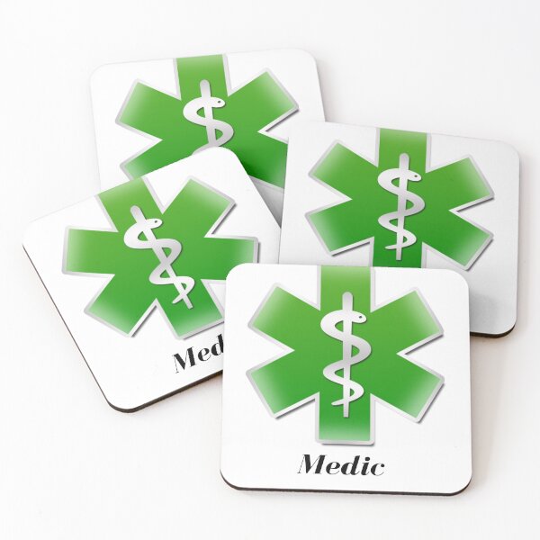 Item preview, Star of Life Medic Green designed and sold by BrushtruckBren.