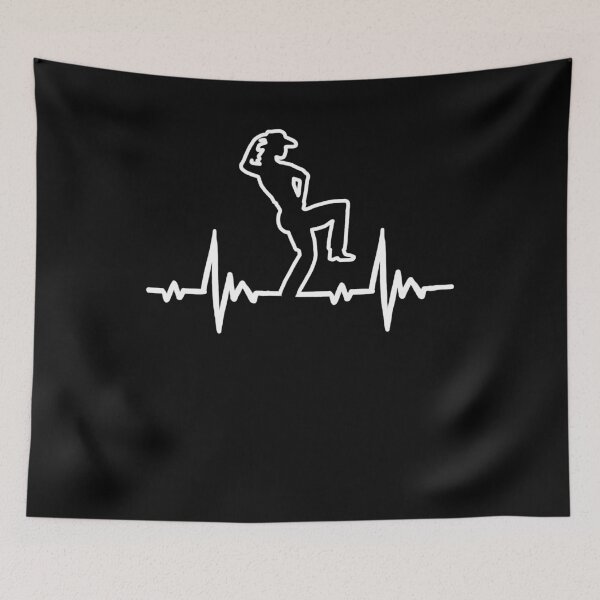 Item preview, Heartbeat dancer line dance gift for dancing designed and sold by PlatonisDesign.