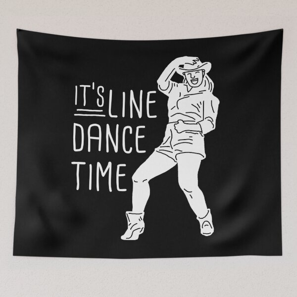 Item preview, Its line dance time gift for dancing dancer designed and sold by PlatonisDesign.
