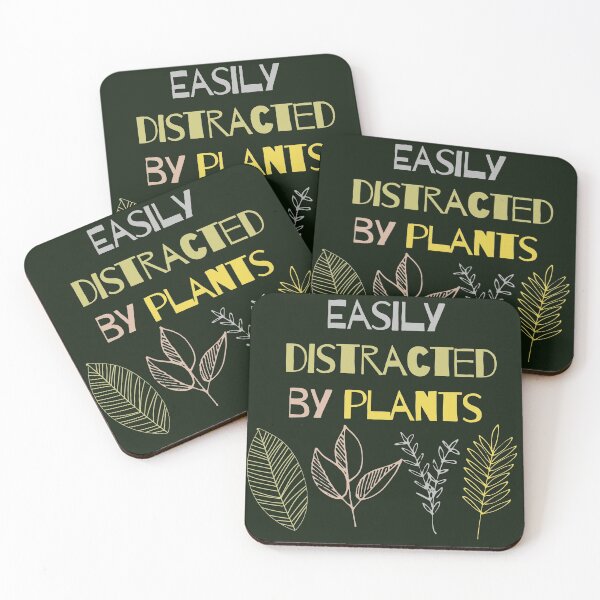 Item preview, Easily distracted by plants - plants lover gift designed and sold by hyggekrog.