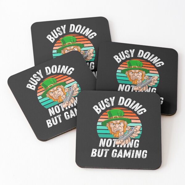 Item preview, Funny Busy Doing Nothing but Gaming Leprechaun St. Patrick's Day Gift designed and sold by Marathon-Runner.