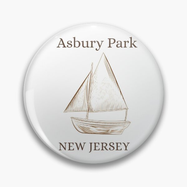 Item preview, Asbury Park New Jersey Sailboat designed and sold by JerseyBoysTees.