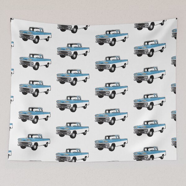Item preview, 1961 White Blue C Truck designed and sold by CoolRide.