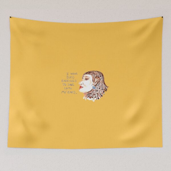 Item preview, Bird Earrings: daily doodle design  designed and sold by Hannah's  Doodles.