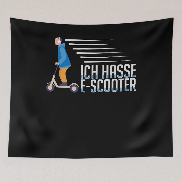 Item preview, I hate e-scooter gift idea for electric scooter opponents designed and sold by PlatonisDesign.