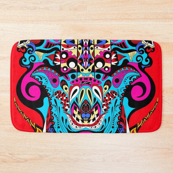 Item preview, kaiju in danger mayan pattern ecopop designed and sold by jorgelebeau.