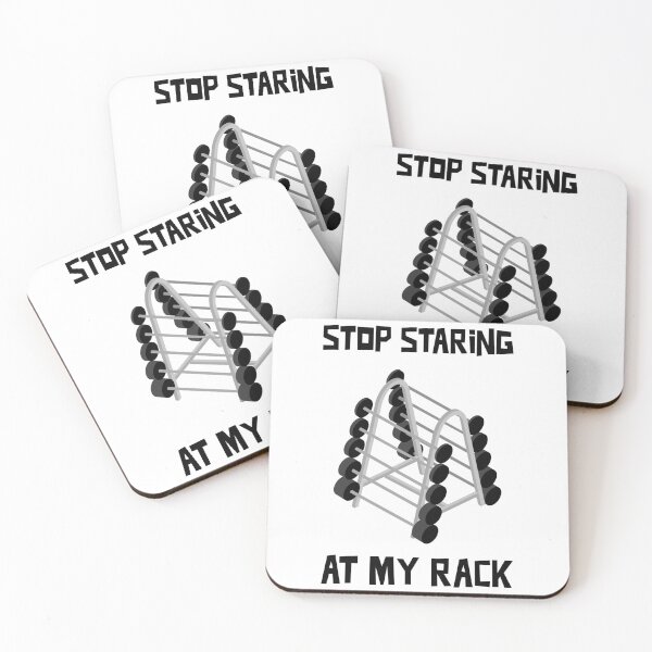 Item preview, Stop Staring at My Rack Funny Gym Shirt designed and sold by Matt Ballinger.