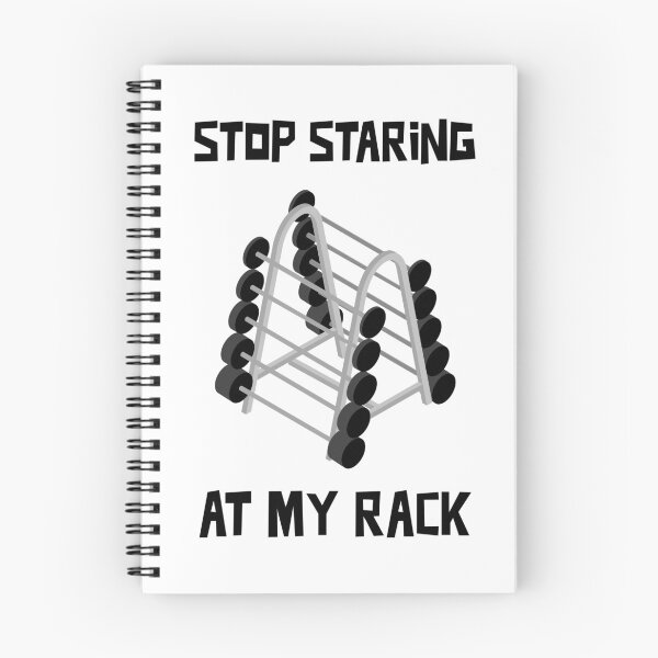 Item preview, Stop Staring at My Rack Funny Gym Shirt designed and sold by Matt Ballinger.
