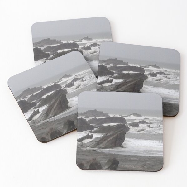 Item preview, Stormy waters on a rocky beach in Ilfracombe designed and sold by Justmum63.