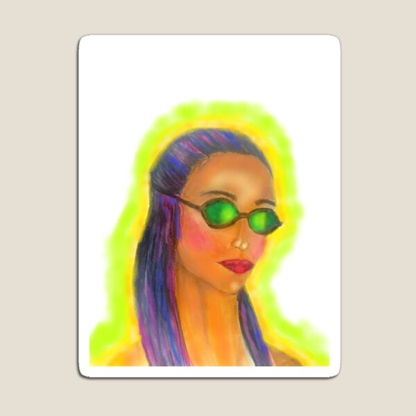 Aperçu de l'œuvre CHEVEUX VIOLET, SOLEIL VERT, AURA BRILLANTE créée et vendue par IvanaKada.