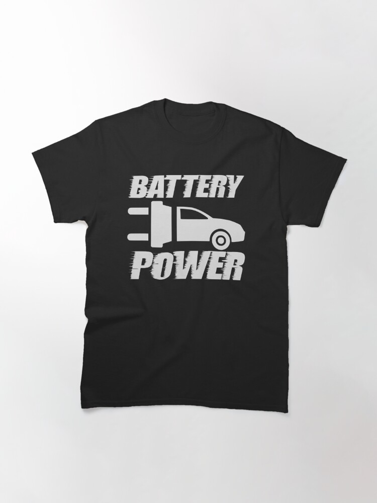Classic T-Shirt mit E-Auto Elektroauto E-Car Motiv Als Geschenk Battery  Power von PlatonisDesign