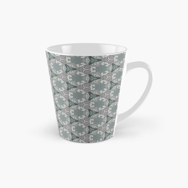 Item preview, Geometric flower pattern with shades of cyan color and red designed and sold by Salahuddin190.