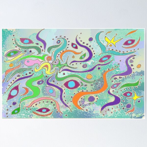 Item preview, Abstract Under Water World Fantasy Ocean Foam Multi designed and sold by Julia Woodman.