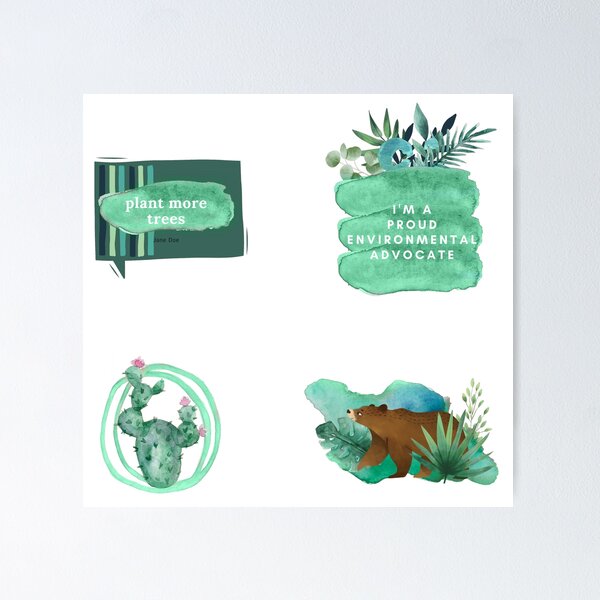 Item preview, Green Environmental Sustainability Design Set designed and sold by DesignsByPw.