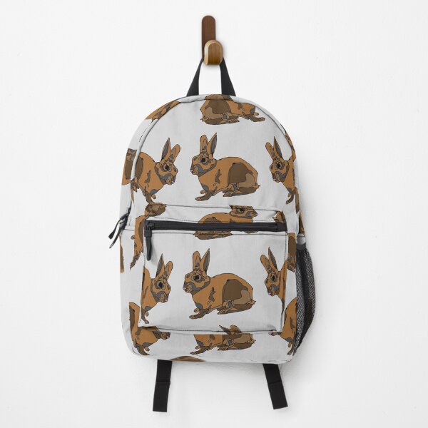 Item preview, minimalistic brown and grey pet bunny illustration designed and sold by The Red Shop.