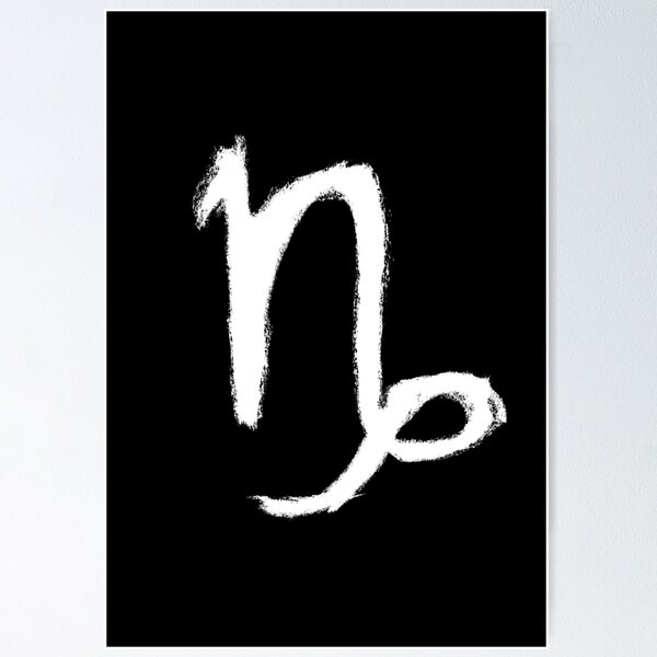 Item preview, Capricorn Zodiac Sign Symbol, hand drawn Capricorn designed and sold by badlydrawnbabe.
