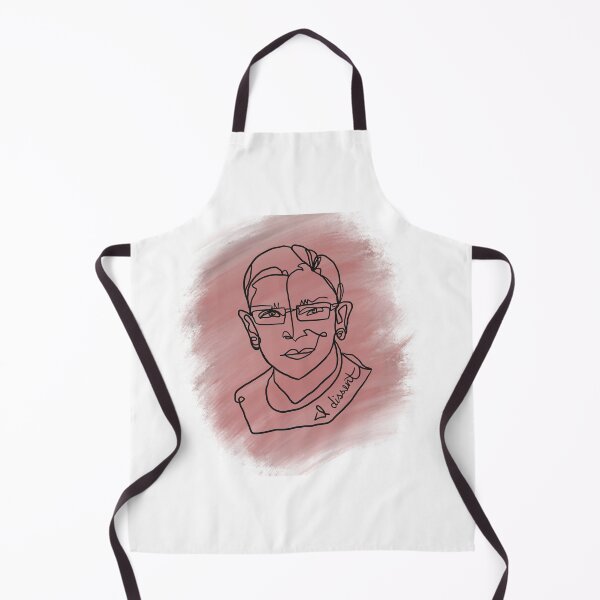 Item preview, Pink RBG Ruth Bader Ginsburg line art designed and sold by Mari Eboli.