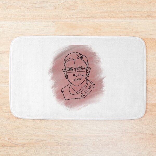 Item preview, Pink RBG Ruth Bader Ginsburg line art designed and sold by Mari Eboli.