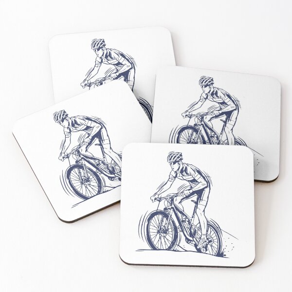 Item preview, Cyclist Riding A Bicycle designed and sold by OnepixArt.
