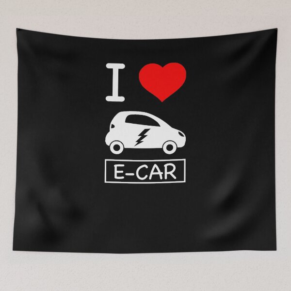 Item preview, I Love My E-Car Electric Car E-Car Gift designed and sold by PlatonisDesign.