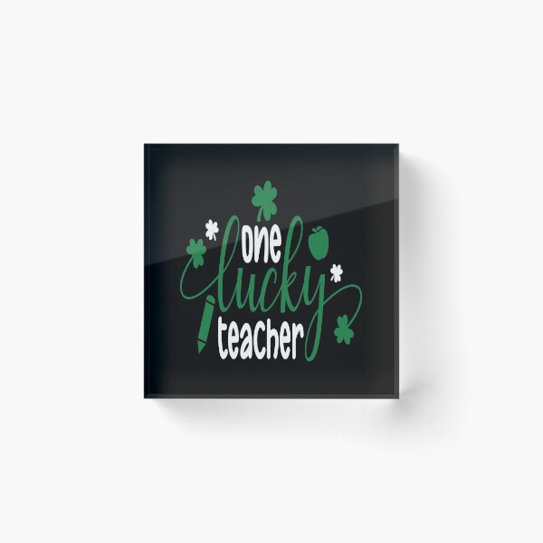 Artikelvorschau, St. Patrick's Day spruch Lehrer one lucky teacher entworfen und verkauft von Raeolus.