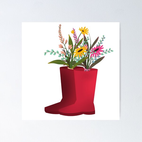 Item preview, Boots With Flowers designed and sold by charsquared.