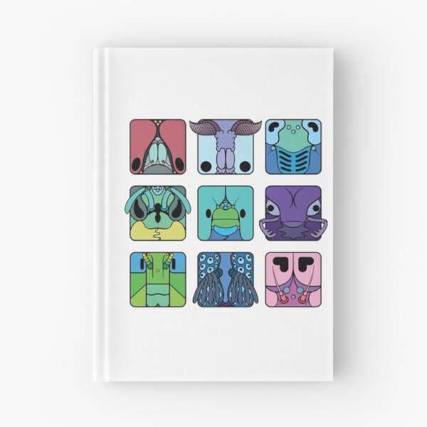 Item preview, Insect orders cartoon head squares (cool colour theme)  designed and sold by TiffanyYau.